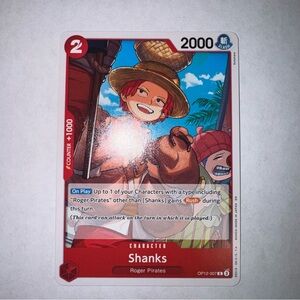 One Piece Shanks (OP12-007/156) OP12 Legacy of the Master NM